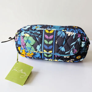 Vera Bradley | Cosmetic Bag - Blue Multi-color Floral Quilted